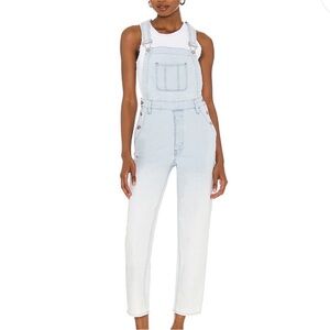 NWT Hudson Denim Mix Overalls In Light
Beams Blue Fade to White Size XS